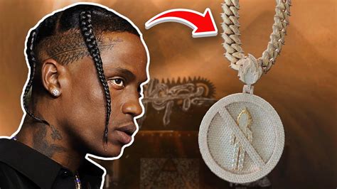 Travis Scott paper clip chain